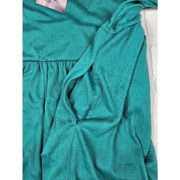 Ava & Viv Teal Sleeveless  Dress 4X - Picture 3 of 4